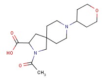 2-acetyl-8-(tetrahydro-2H-pyran-4-yl)-2,8-diazaspiro[4.5]decane-3-carboxylic acid