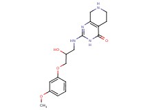 2-{[2-hydroxy-3-(3-methoxyphenoxy)propyl]amino}-5,6,7,8-tetrahydropyrido[3,4-d]pyrimidin-4(3H)-one hydrochloride