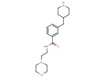 N-[2-(4-morpholinyl)ethyl]-3-(4-piperidinylmethyl)benzamide