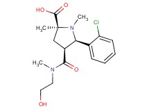 (2S*,4S*,5R*)-5-(2-chlorophenyl)-4-{[(2-hydroxyethyl)(methyl)amino]carbonyl}-1,2-dimethylpyrrolidine-2-carboxylic acid