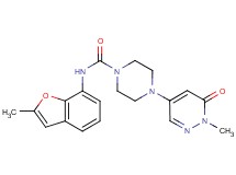 N-(2-methyl-1-benzofuran-7-yl)-4-(1-methyl-6-oxo-1,6-dihydropyridazin-4-yl)piperazine-1-carboxamide