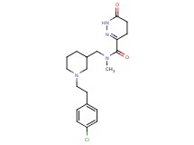 N-({1-[2-(4-chlorophenyl)ethyl]-3-piperidinyl}methyl)-N-methyl-6-oxo-1,4,5,6-tetrahydro-3-pyridazinecarboxamide