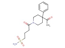 4-(4-acetyl-4-phenyl-1-piperidinyl)-4-oxo-1-butanesulfonamide
