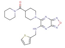 6-[4-(1-piperidinylcarbonyl)-1-piperidinyl]-N-(2-thienylmethyl)[1,2,5]oxadiazolo[3,4-b]pyrazin-5-amine