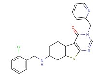 7-[(2-chlorobenzyl)amino]-3-(2-pyridinylmethyl)-5,6,7,8-tetrahydro[1]benzothieno[2,3-d]pyrimidin-4(3H)-one
