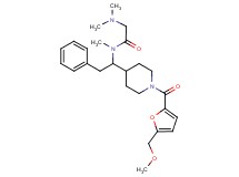 N~1~-(1-{1-[5-(methoxymethyl)-2-furoyl]-4-piperidinyl}-2-phenylethyl)-N~1~,N~2~,N~2~-trimethylglycinamide