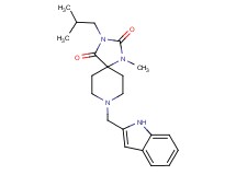 8-(1H-indol-2-ylmethyl)-3-isobutyl-1-methyl-1,3,8-triazaspiro[4.5]decane-2,4-dione