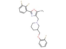 1-{[2-(2,3-difluorophenyl)-5-methyl-1,3-oxazol-4-yl]methyl}-3-[(2-fluorophenoxy)methyl]piperidine