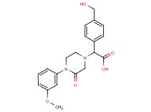 [4-(hydroxymethyl)phenyl][4-(3-methoxyphenyl)-3-oxopiperazin-1-yl]acetic acid