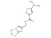 N-(2,3-dihydroimidazo[2,1-b][1,3]thiazol-6-ylmethyl)-5-isopropylisoxazole-3-carboxamide