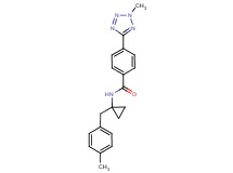N-[1-(4-methylbenzyl)cyclopropyl]-4-(2-methyl-2H-tetrazol-5-yl)benzamide