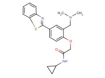 2-{4-(1,3-benzothiazol-2-yl)-2-[(dimethylamino)methyl]phenoxy}-N-cyclopropylacetamide