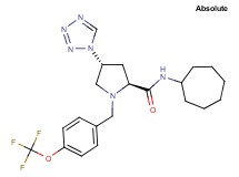 (4R)-N-cycloheptyl-4-(1H-tetrazol-1-yl)-1-[4-(trifluoromethoxy)benzyl]-L-prolinamide