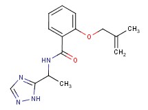 2-[(2-methylprop-2-en-1-yl)oxy]-N-[1-(1H-1,2,4-triazol-5-yl)ethyl]benzamide
