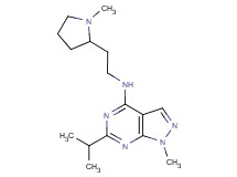 6-isopropyl-1-methyl-N-[2-(1-methyl-2-pyrrolidinyl)ethyl]-1H-pyrazolo[3,4-d]pyrimidin-4-amine