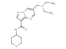 6-[(diethylamino)methyl]-N-(tetrahydro-2H-pyran-4-yl)pyrazolo[1,5-a]pyrimidine-3-carboxamide