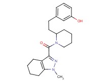 3-(2-{1-[(1-methyl-4,5,6,7-tetrahydro-1H-indazol-3-yl)carbonyl]-2-piperidinyl}ethyl)phenol