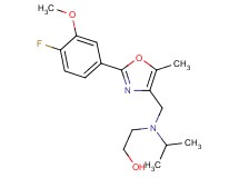 2-[{[2-(4-fluoro-3-methoxyphenyl)-5-methyl-1,3-oxazol-4-yl]methyl}(isopropyl)amino]ethanol