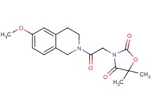 3-[2-(6-methoxy-3,4-dihydroisoquinolin-2(1H)-yl)-2-oxoethyl]-5,5-dimethyl-1,3-oxazolidine-2,4-dione