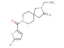 8-[(5-chloro-2-thienyl)carbonyl]-2-ethyl-2,8-diazaspiro[4.5]decan-3-one