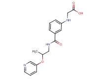 {[3-({[2-(pyridin-3-yloxy)propyl]amino}carbonyl)phenyl]amino}acetic acid