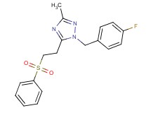 1-(4-fluorobenzyl)-3-methyl-5-[2-(phenylsulfonyl)ethyl]-1H-1,2,4-triazole