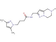 4-(3,5-dimethyl-1H-pyrazol-1-yl)-N-(4,5,6,7-tetrahydropyrazolo[1,5-a]pyrazin-2-ylmethyl)butanamide hydrochloride