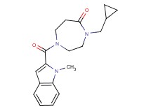 4-(cyclopropylmethyl)-1-[(1-methyl-1H-indol-2-yl)carbonyl]-1,4-diazepan-5-one