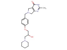 6-[4-(2-hydroxy-3-piperidin-1-ylpropoxy)benzyl]-2-methyl-3,5,6,7-tetrahydro-4H-pyrrolo[3,4-d]pyrimidin-4-one