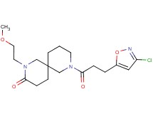 8-[3-(3-chloroisoxazol-5-yl)propanoyl]-2-(2-methoxyethyl)-2,8-diazaspiro[5.5]undecan-3-one