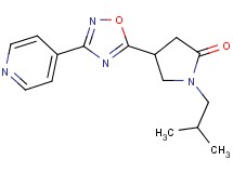 1-isobutyl-4-[3-(4-pyridinyl)-1,2,4-oxadiazol-5-yl]-2-pyrrolidinone