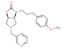 (3aS*,6aR*)-3-[3-(4-methoxyphenyl)propyl]-5-(3-pyridinylmethyl)hexahydro-2H-pyrrolo[3,4-d][1,3]oxazol-2-one