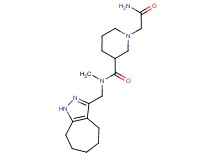1-(2-amino-2-oxoethyl)-N-(1,4,5,6,7,8-hexahydrocyclohepta[c]pyrazol-3-ylmethyl)-N-methylpiperidine-3-carboxamide
