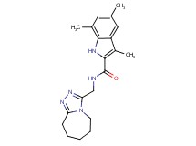 3,5,7-trimethyl-N-(6,7,8,9-tetrahydro-5H-[1,2,4]triazolo[4,3-a]azepin-3-ylmethyl)-1H-indole-2-carboxamide