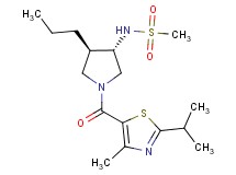 N-{(3S*,4R*)-1-[(2-isopropyl-4-methyl-1,3-thiazol-5-yl)carbonyl]-4-propylpyrrolidin-3-yl}methanesulfonamide