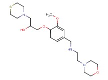 1-[2-methoxy-4-({[2-(4-morpholinyl)ethyl]amino}methyl)phenoxy]-3-(4-thiomorpholinyl)-2-propanol