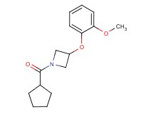 1-(cyclopentylcarbonyl)-3-(2-methoxyphenoxy)azetidine