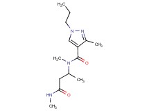 N,3-dimethyl-N-[1-methyl-3-(methylamino)-3-oxopropyl]-1-propyl-1H-pyrazole-4-carboxamide