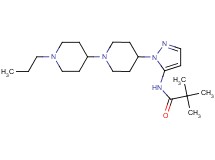 2,2-dimethyl-N-[1-(1'-propyl-1,4'-bipiperidin-4-yl)-1H-pyrazol-5-yl]propanamide