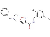 5-{[benzyl(methyl)amino]methyl}-N-(2,5-dimethylbenzyl)isoxazole-3-carboxamide