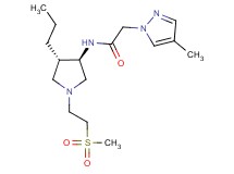 2-(4-methyl-1H-pyrazol-1-yl)-N-{rel-(3R,4S)-1-[2-(methylsulfonyl)ethyl]-4-propyl-3-pyrrolidinyl}acetamide hydrochloride
