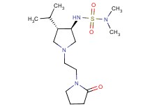 N'-{rel-(3R,4S)-4-isopropyl-1-[2-(2-oxo-1-pyrrolidinyl)ethyl]-3-pyrrolidinyl}-N,N-dimethylsulfamide hydrochloride