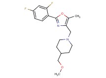 1-{[2-(2,4-difluorophenyl)-5-methyl-1,3-oxazol-4-yl]methyl}-4-(methoxymethyl)piperidine