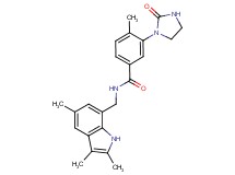 4-methyl-3-(2-oxoimidazolidin-1-yl)-N-[(2,3,5-trimethyl-1H-indol-7-yl)methyl]benzamide