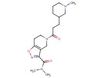 N,N-dimethyl-5-[3-(1-methyl-3-piperidinyl)propanoyl]-4,5,6,7-tetrahydroisoxazolo[4,5-c]pyridine-3-carboxamide