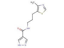 N-[3-(4-methyl-1,3-thiazol-5-yl)propyl]-1H-pyrazole-4-carboxamide