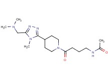 N-[4-(4-{5-[(dimethylamino)methyl]-4-methyl-4H-1,2,4-triazol-3-yl}piperidin-1-yl)-4-oxobutyl]acetamide