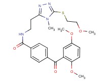 4-(2,5-dimethoxybenzoyl)-N-(2-{5-[(2-methoxyethyl)thio]-4-methyl-4H-1,2,4-triazol-3-yl}ethyl)benzamide