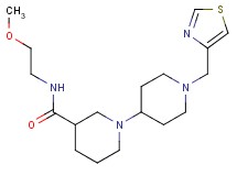 N-(2-methoxyethyl)-1'-(1,3-thiazol-4-ylmethyl)-1,4'-bipiperidine-3-carboxamide
