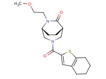 (1S*,5R*)-6-(2-methoxyethyl)-3-(4,5,6,7-tetrahydro-1-benzothien-2-ylcarbonyl)-3,6-diazabicyclo[3.2.2]nonan-7-one